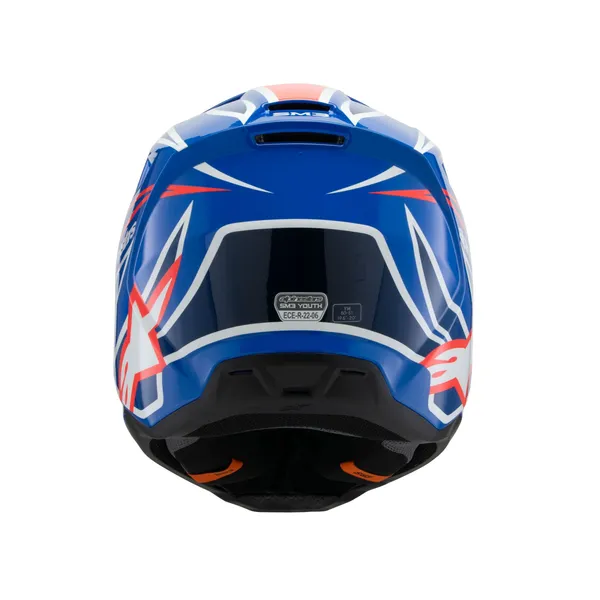 Casca Copii Alpinestars Youth S-m3 Wurx Black/Blue/Red/White-4