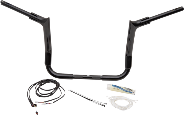 1-1/2(r) Ez Install Pointed Top Handlebar Kit Black, 1, nordicamoto.ro