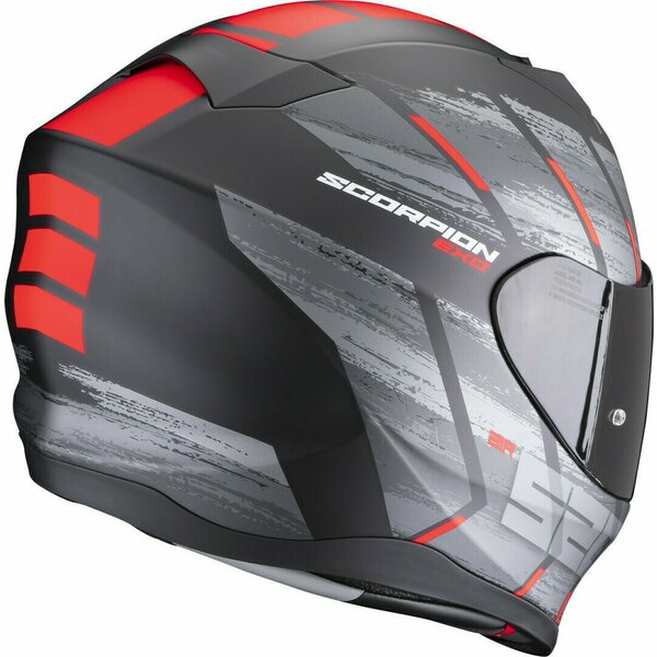 Casca integrala sport/touring SCORPION EXO-520 EVO AIR MAHA Negru mat/Rosu-1