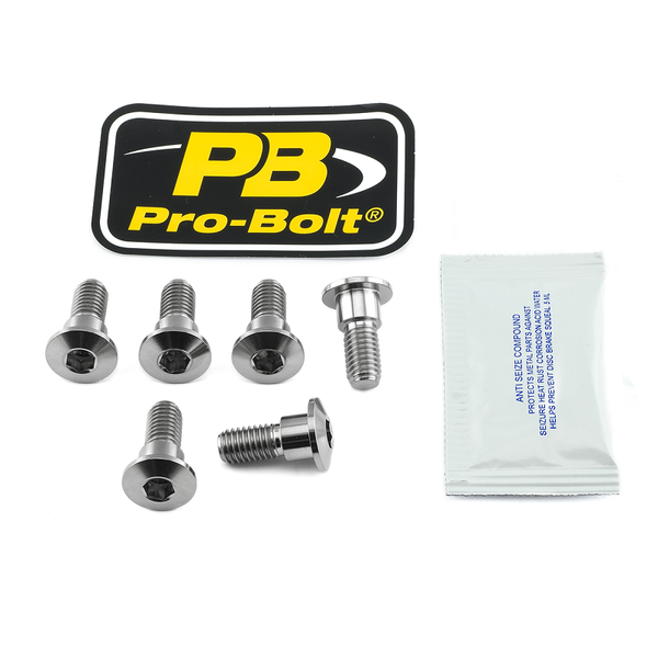 Brake Rotor Mounting Bolt Kit Silver, Titan, 2, nordicamoto.ro