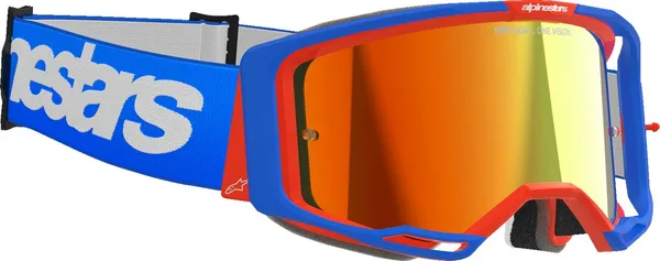 Alpinestars Vision 8 Wordmark Goggle Orange, Blue -1