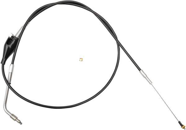 Black Vinyl Braided Handlebar Idle Cable Black 30, 1, nordicamoto.ro