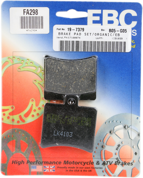 Organic Base (r)fa(r) Brake Pads, 1, nordicamoto.ro