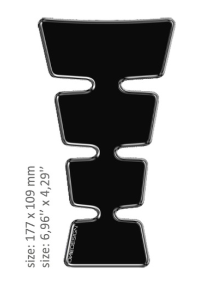 Resin/soft Touch Tank Pad Black, 1, nordicamoto.ro