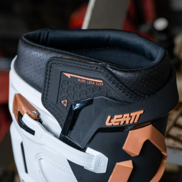Cizme Leatt 4.5 White/Black/Gold-0