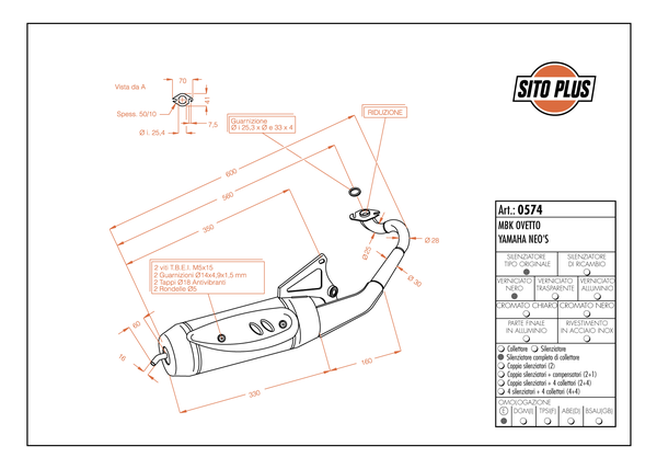 Sitoplus Full-system Exhaust Black, 1, nordicamoto.ro