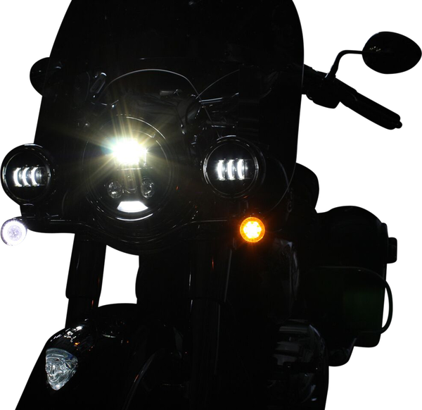 Probeam® Dynamic Ringz Led Front Turn Signals Black, 2, nordicamoto.ro