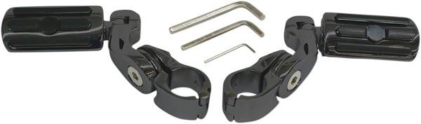 Highway Pegs With Mounting Arms Black, 1, nordicamoto.ro