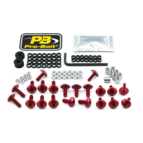 Fairing Bolt Kit For Suzuki Red, 1, nordicamoto.ro