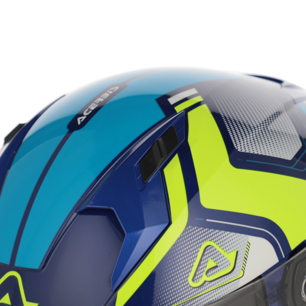 Casca Acerbis X-Way Graphic Blue/Yellow-3