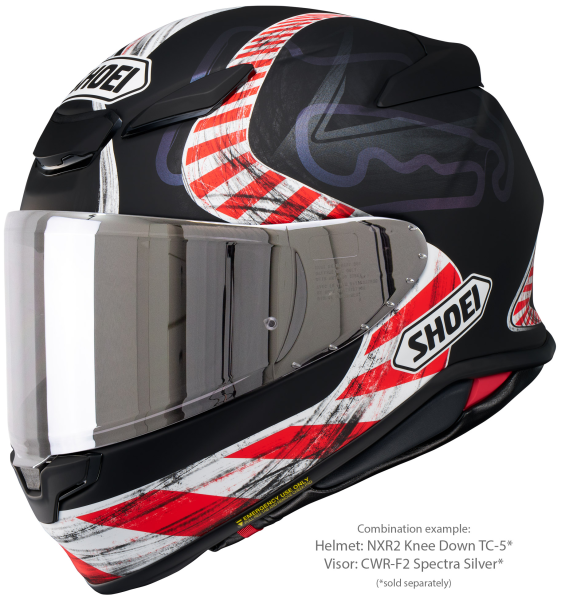 Casca integrala SHOEI NXR2 KNEE DOWN TC-5 Negru/Rosu/Alb Mat XXL-6