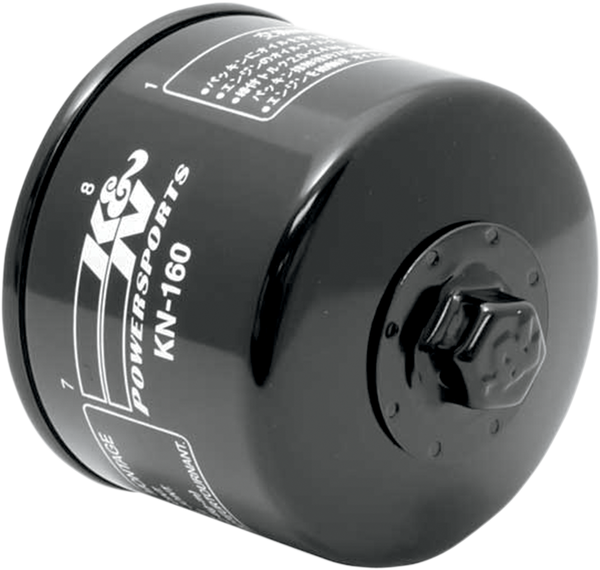 Filtru de ulei de înaltă performanță, negru, 2, nordicamoto.ro