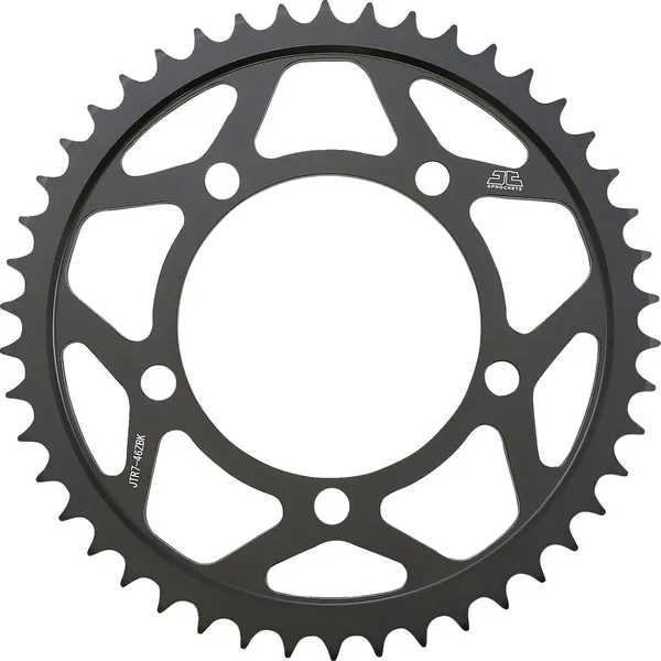 JT SPROCKETS Steel Rear Sprocket Black, Zinc Plated 