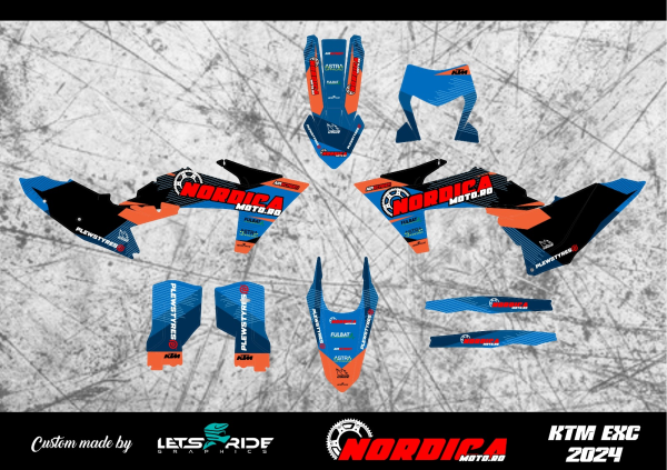Kit stickere NordicaMoto KTM EXC 24-25