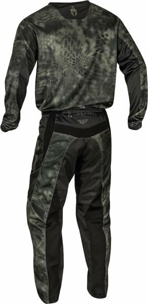 Combo Echipament Mx/Enduro Fly F-16 Moss Gri/Negru-5