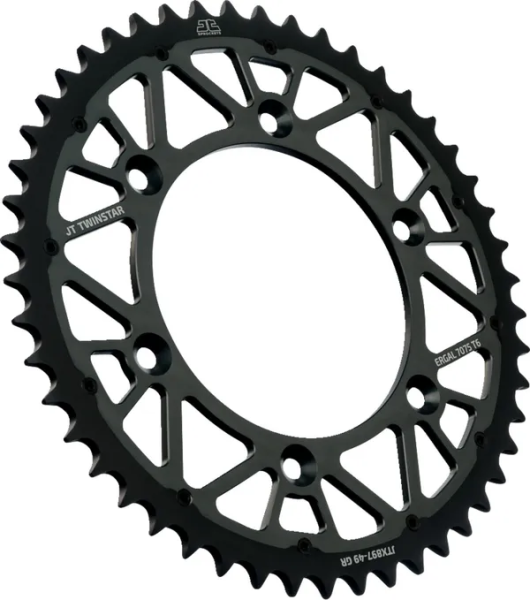 JT SPROCKETS Twinstar Rear Sprocket Graphite 