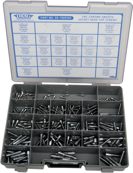 Coarse Thread Socket-head Bolt Assortment Silver, 1, nordicamoto.ro