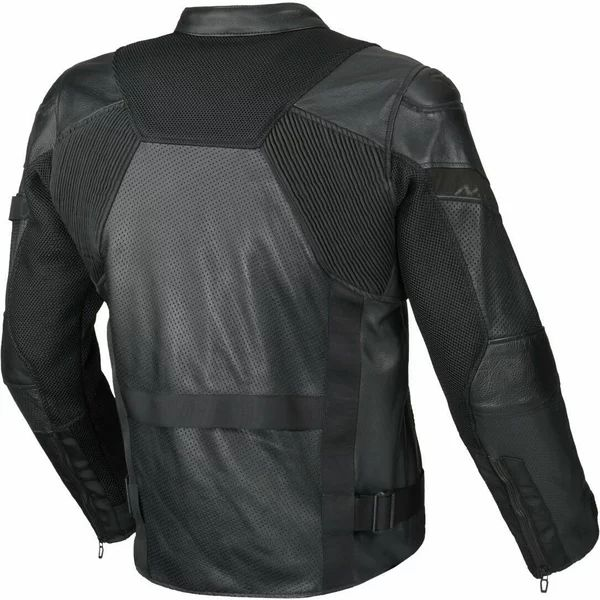 Geaca de vara piele/textil MACNA OLSAN M Negru, 2, nordicamoto.ro