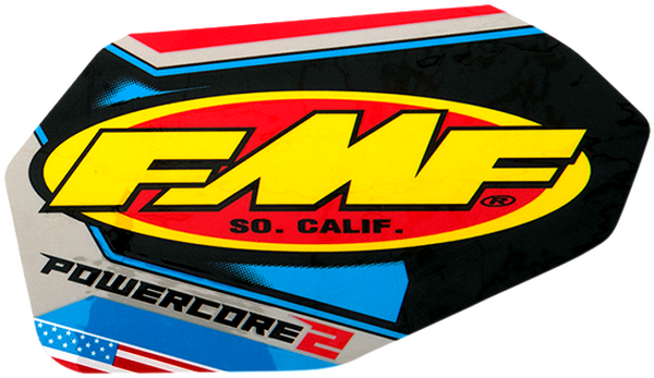 Fmf Exhaust Replacement Decal Black, Blue, Red, Yellow 
