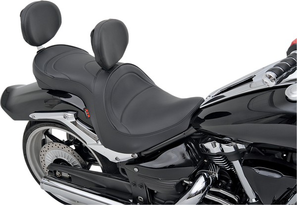 Low-profile Touring Seat With Ez Glide Ii Backrest Option Black-0