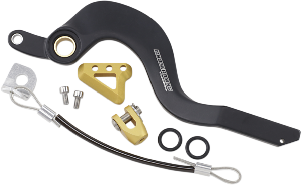 MOOSE RACING Brake Pedal Black, Gold -0