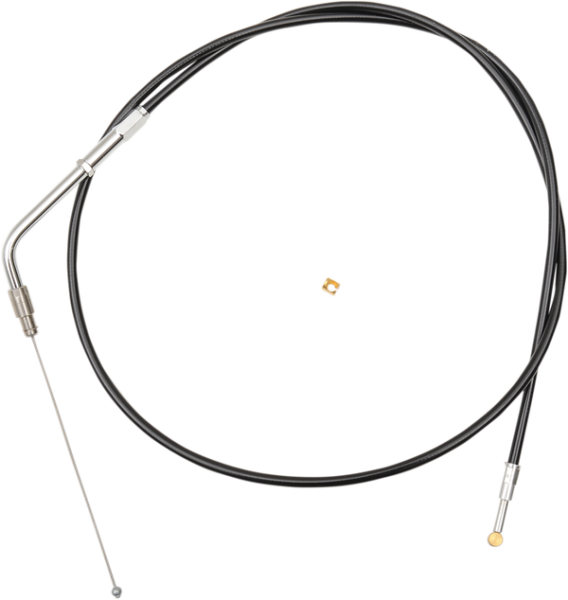 Black Vinyl Braided Handlebar Throttle Cable Black 38 cm - 43 cm (15' - 17'), 1, nordicamoto.ro