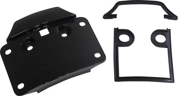 Radius License Plate Mount Assembly For Cvo Black, 1, nordicamoto.ro