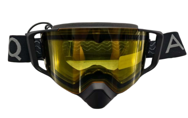 AMOQ Burner goggles Magnetic Dual Lens HEATED, yellow-2