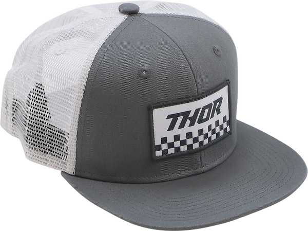 Hat Thor S23 Checkr Gy-wh Gray, White -0