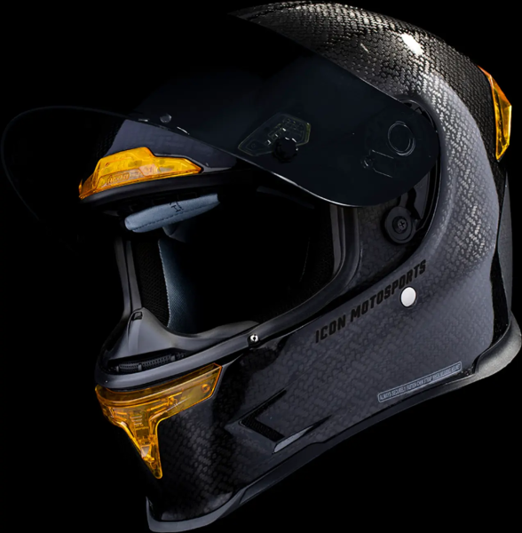ICON Airframe Pro Carbon 4tress Helmet Yellow, 11, nordicamoto.ro