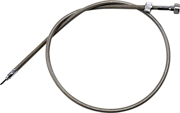 Armor Coat Braided Stainless Steel Speedometer Cable For Harley-davidson Silver-1