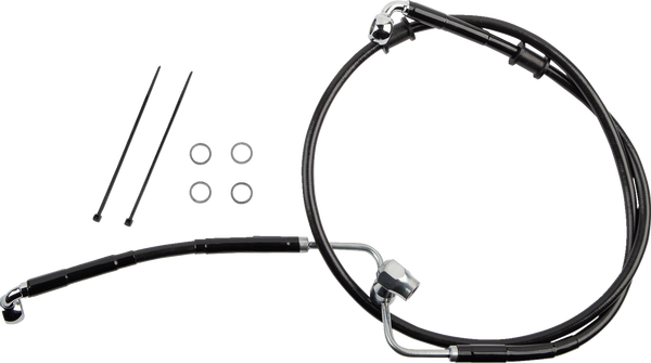 Rear Brake Line Black, 1, nordicamoto.ro