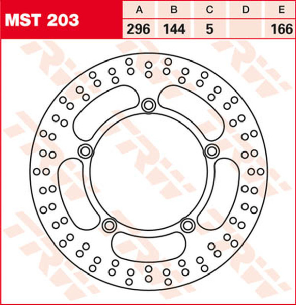 Disc de frână fix, rotund, 250–299 mm, 2, nordicamoto.ro