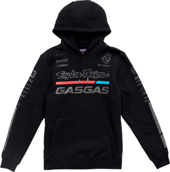 Hanorac cu glugă TLD GASGAS TEAM, negru, 1, nordicamoto.ro