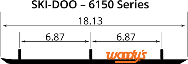 Extender Trail Iii Flat-top® Wear Bars Black, 1, nordicamoto.ro