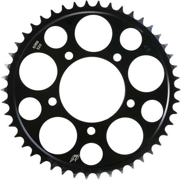 Lightweight Steel Sprocket Black, Zinc, 1, nordicamoto.ro