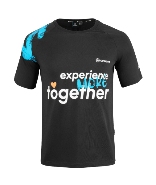TRICOU CFMOTO ROMANIA EXPERIENCE MORE TOGETHER NEGRU/ALBASTRU, 2, nordicamoto.ro