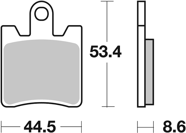 Hf Street Ceramic Organic Brake Pads, 2, nordicamoto.ro