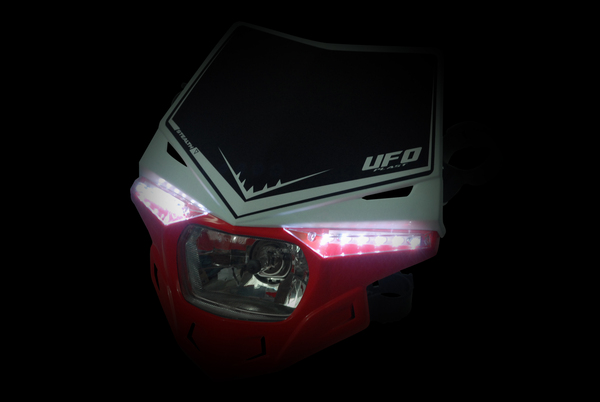 Dual Color Stealth Headlight Red, White-1