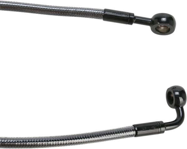 E-z Align Dot Braided Single Disc Front Brake Line Black, Black Pearl, 4, nordicamoto.ro