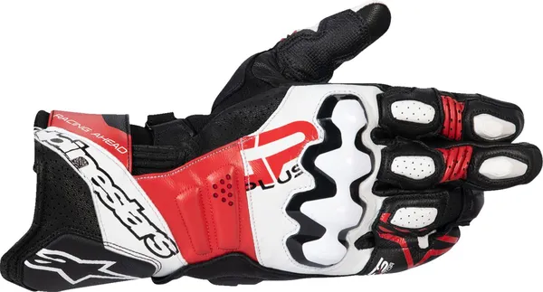 Alpinestars Gp Plus R V3 Leather Gloves White, Red, Black -2