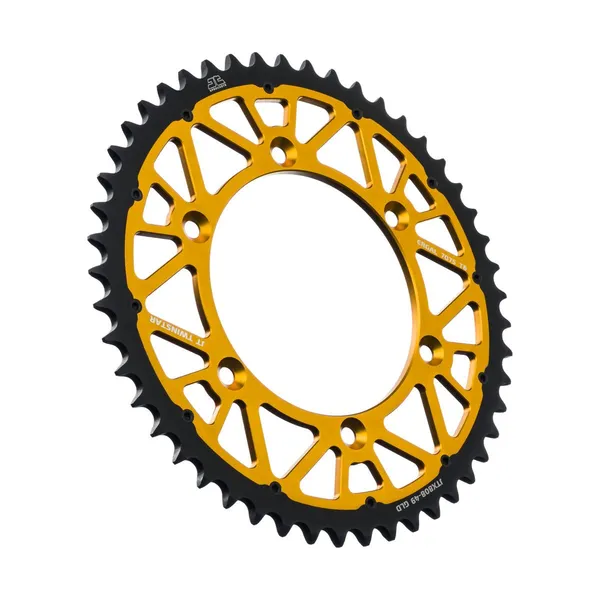 JT SPROCKETS Twinstar Steel-aluminum Hybrid Sprocket Black, Gold 