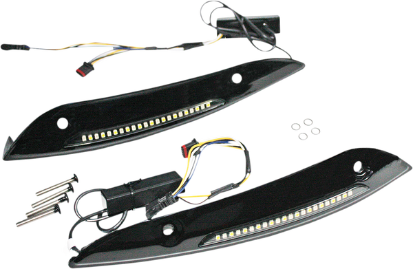 Genesis® 4 Dynamic Led Road Glide® Windshield Trim Black, 1, nordicamoto.ro