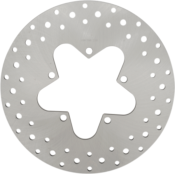 Stainless Steel Drilled Brake Rotor Ground, 1, nordicamoto.ro
