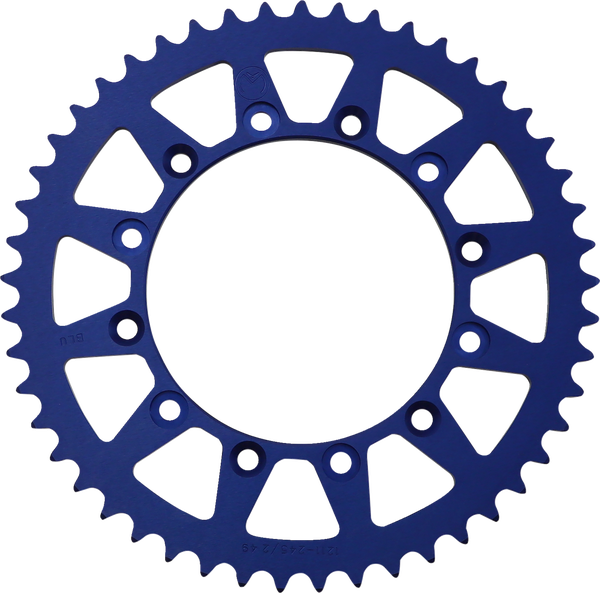 MOOSE RACING Pinion spate din aluminiu, albastru, 1, nordicamoto.ro