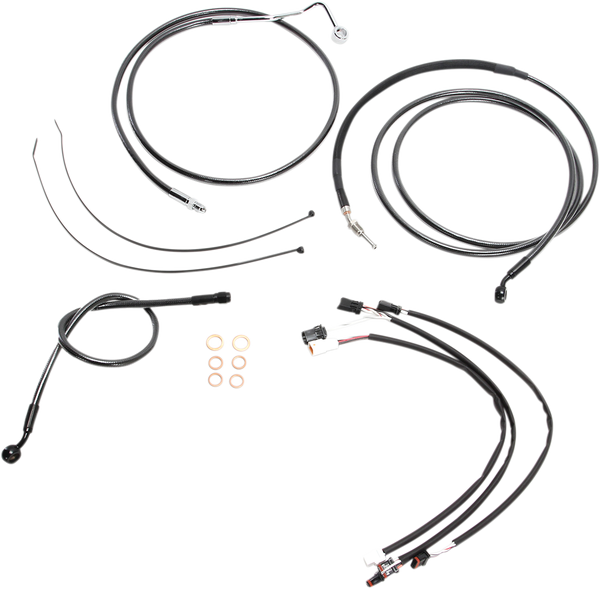 Black Pearl Upper Handlebar Installation Kit Black, 1, nordicamoto.ro