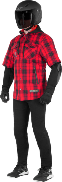 Geaca/Camasa Moto Alpinestars Tartan Red-5