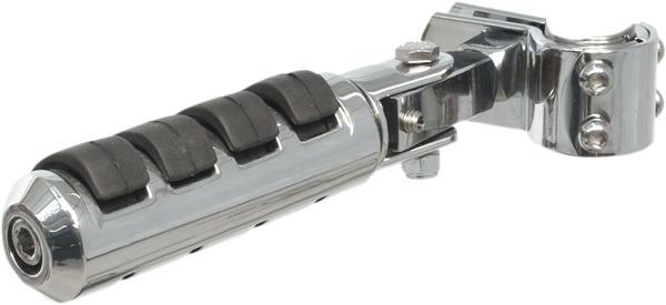 Anti-vibration Highway Pegs With 1-1/4” Clamps Silver, 1, nordicamoto.ro