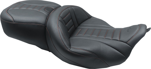 One-piece Deluxe Touring Seat With Removable Backrest Option Black, 1, nordicamoto.ro