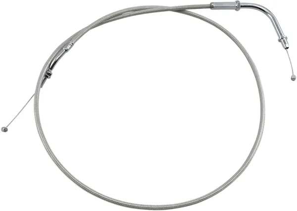 Armor Coat Stainless Steel Throttle/idle Cable For Cruisers Silver-0